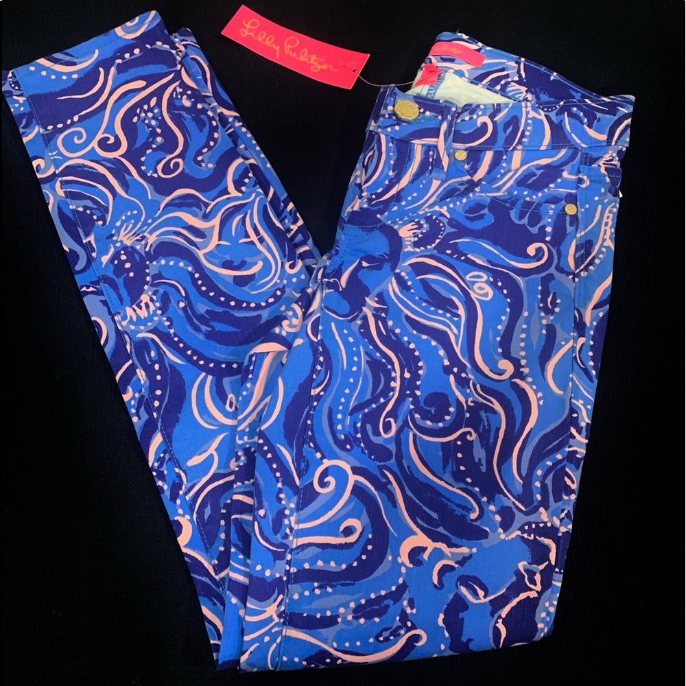 LILLY pulitzer SKINNY PANTS 00 NEW